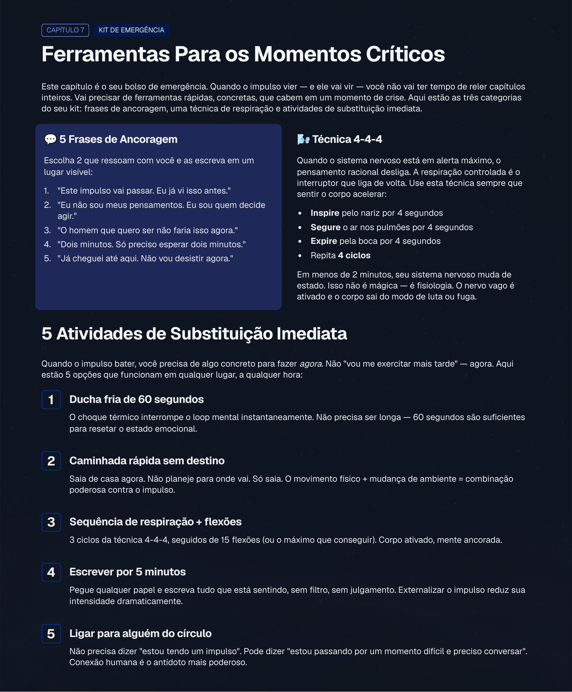 Página real do checklist